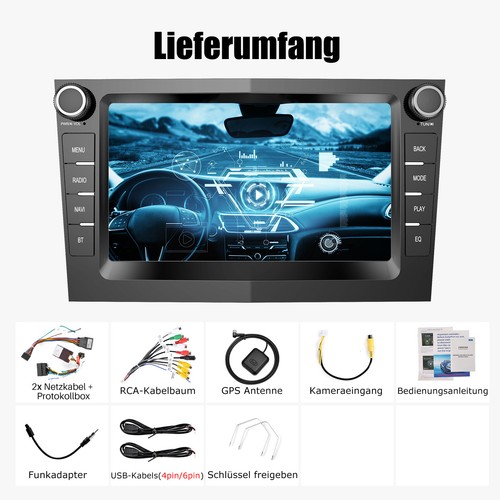 Für Opel Astra H Corsa C D Zafira B Apple Carplay Android 14 Autoradio GPS Navi - Bild 14 von 15
