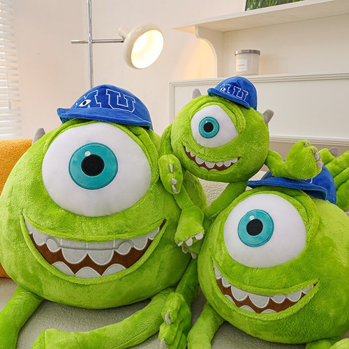 Michael Wazowski Plush Doll Monsters University Mike Mr.Q Figure Doll cushion - Picture 3 of 27