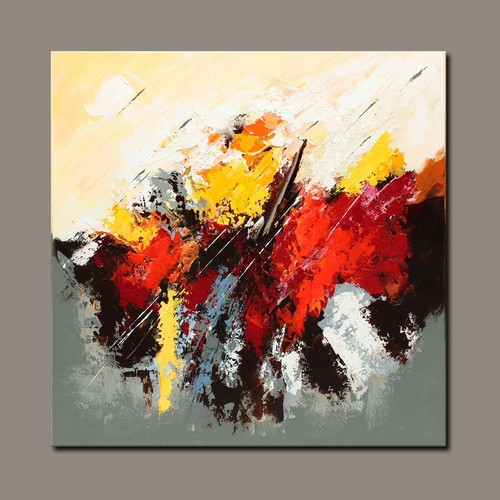 ORIGINAL Acryl Bild Gemälde Landschaft Abstrakt Malerei Kunst Modern HANDGEMALT - Bild 5 von 7