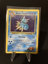 Pokémon  Misty's Seadra PRERELEASE HOLO Promo Pokemon Promos 9/132 Holo Promo LP