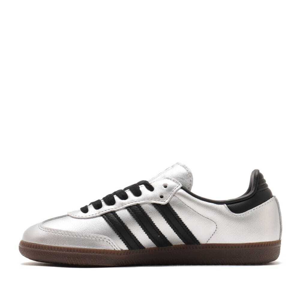 adidas Originals WMNS Samba Silver Metallic Black JI4218 adidas Originals WMNS Samba Silver Metallic Black JI4218