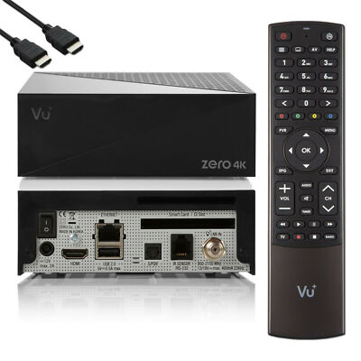  VU+ Zero 4K 1xDVB-S2X Multistream Linux UHD PVR Receiver Smart HbbTV Mediathek 