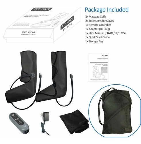 Fit King Air Compression Leg Massager 2 Modes & 3 Intensities FT-009A - Picture 11 of 11