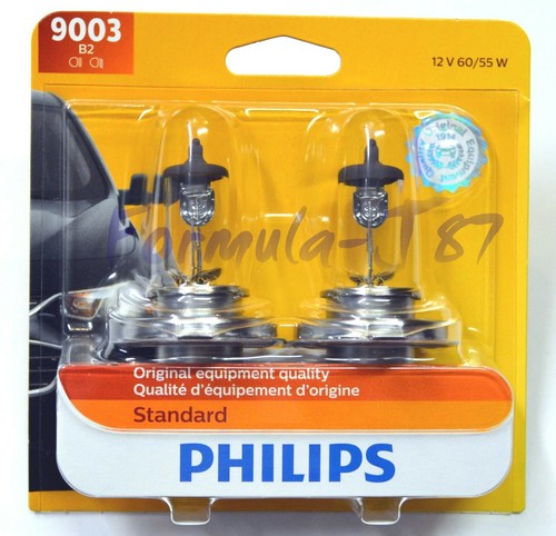 Philips Standard 9003 HB2 H4 60/55W Two Bulbs Head Light Replacement Stock Fit - Picture 2 of 11
