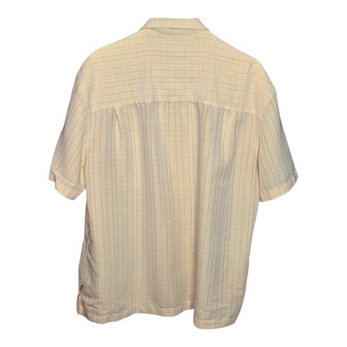 Camicia da campeggio Island Shores a quadri manica corta con bottoni giallo tropicale uomo taglia L - Foto 2 di 8