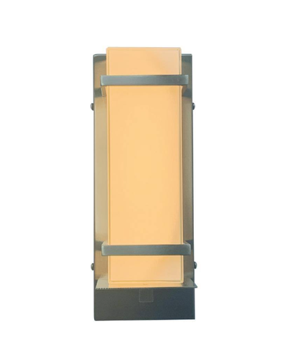 Mediterraneo Modica Brushed Nickel 1-Ligth Integrated LED Large Outdoor Wall La - Picture 2 of 3