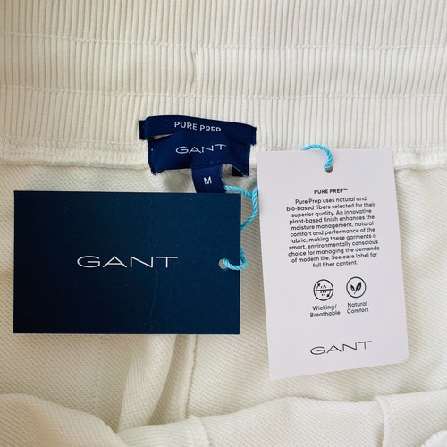 GANT Women White Relaxed Fit Sweat Shorts M - Picture 3 of 8