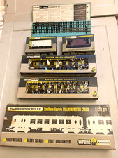 WRENN MODEL RAILWAY  BRIGHTON BELLE COACHES WAGONS AND CROSS OVER TRACK