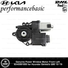 Genuine Power Window Motor Front Left 82450B1000 for Hyundai Genesis G80 15-19