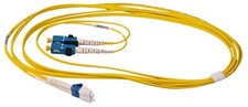 Singlemode LC/UPC to SC/UPC, Fiber Patch Cord, 1.6 mm Duplex, Plenum, FT10 (NEW)
