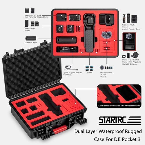 Tragetasche für DJI Osmo Pocket 3 tragbare wasserdichte Hartschale Kamera Accs - Bild 3 von 19