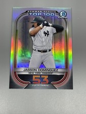 Jasson Dominguez 2021 Bowman Chrome ⚾️ Scouts Top 100 BTP-53 New York Yankees