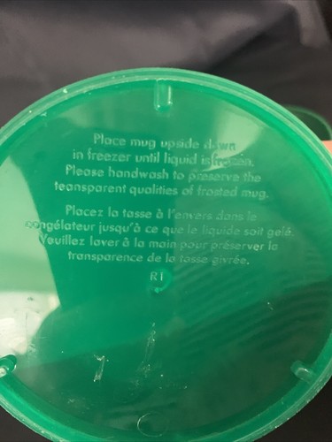 St Patricks Day Green Shamrock Clover Freezer Mug Water Inside For Cold Drinks - Picture 6 of 7