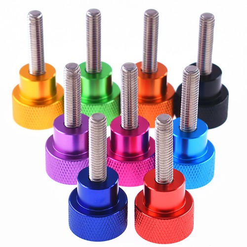 M3 Colourful Knurled Thumb Screws L=4mm-80mm Aluminum Alloy Hand Grip Knob Bolts - Picture 5 of 23