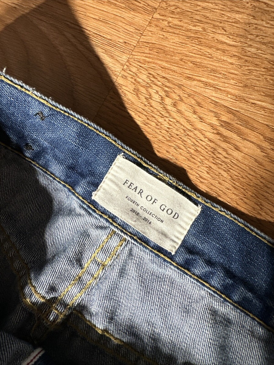 Fear of God Fourth Collection 2015-2016 Denim Jeans Zipper Fear of God Fourth Collection 2015-2016 Denim Jeans Zipper