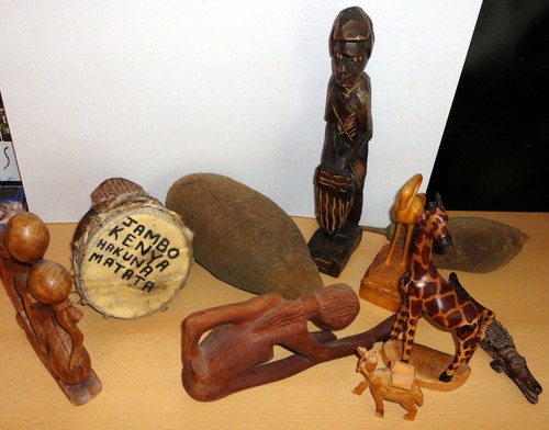 Afrikanische Figuren, Handmade Wohnungsgestaltung,  - Bild 11 von 21