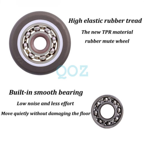 4Pcs 1'' Silent Ball Bearing Mini Small Casters Wheels Furniture Rolling - Picture 5 of 8