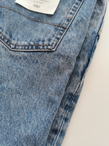 M&S Herren gerade Passform Vintage Wash Stretch Jeans, verschiedene Farben, Größen - Bild 20 von 23