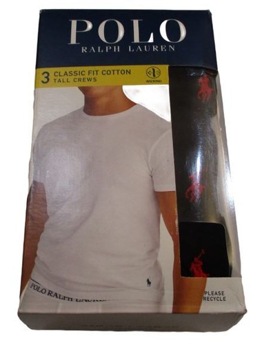 3 GENUINE POLO RALPH LAUREN MENS 1XL TO 6XL BIG&TALL WHITE COTTON CREW T-SHIRTS - Picture 17 of 41