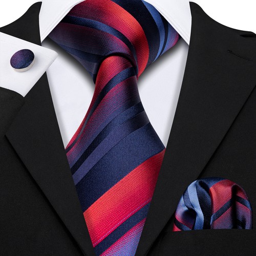 200 Color Mens Ties Paisley Striped Floral Solid Silk Tie Necktie Set Wedding - Imagen 81 de 246