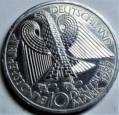 Deutschland 10 DM 1987 J Silber "750 Jahre Berlin" st /unc mit Kapsel - Picture 2 of 4