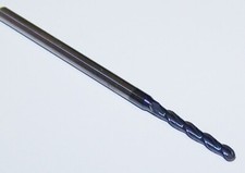 (.1000") CARBIDE END MILL 3 FLUTE BALL END, COATED LONG Kyocera 1725-1000L750 