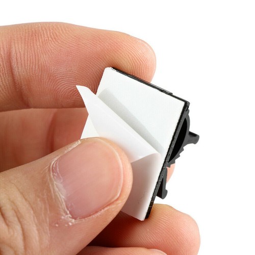 Mehrzweck Verstellbar Weiß Adhesive-Backed Selbstklebend Draht Clip Organiser - Bild 12 von 15