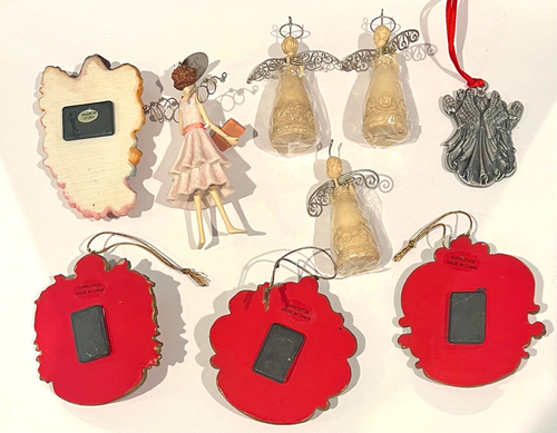 Konvolut 9 Weihnachtsengel & Kinder Ornamente/Magnete teils Vintage - Bild 2 von 8