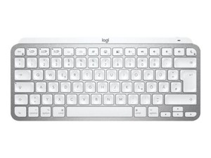 Logitech MX Keys Mini per Mac Tastiera senza Fili (Pale Gray), Tedesco