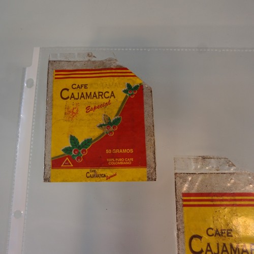 Vintage Cafe CAJAMARCA Especial Colombiano 2 Coffee Labels Great Graphics Color - Picture 4 of 6