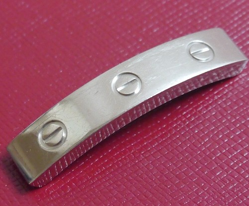 Authentic Cartier Bracelet Love Bangle K18 750 Plate Leather #5873 - Picture 13 of 14