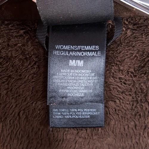 THE NORTH FACE Jacket Womens Medium Brown Zip Up OSITO Furry Outdoor Warm - Picture 4 of 7