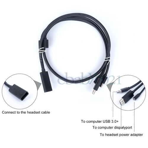 VALVE INDEX VR headset connection cable connecting computer VR PC games - Picture 3 of 7