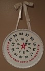 Christmas Countdown Calendar Hanging Metal w/magnetic Star