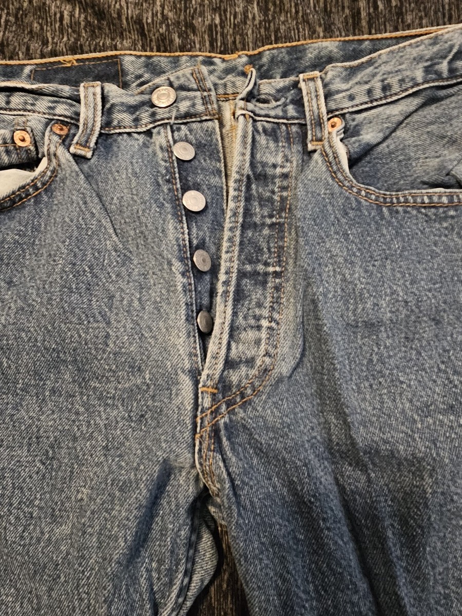 LEVIS 501 × VETEMENTSヴェトモンリーバイス ロゴデニム32 LEVIS 501 × VETEMENTSヴェトモンリーバイス ロゴデニム32 メンズ
