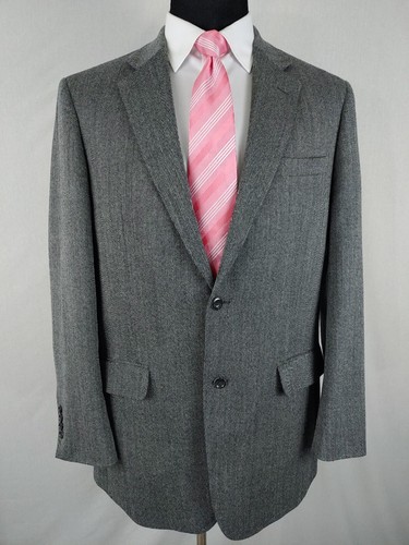 Joseph & Feiss Mens 42L Two Button Blazer Lambswool Sport Coat Jacket Soft Tweed - Picture 9 of 15