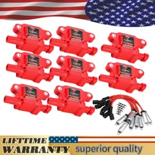 8 Ignition Coil & Spark Wire For 07-2013 Chevy Silverado 1500 Tahoe Sierra UF413