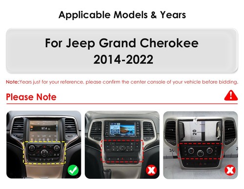 For Jeep Grand Cherokee 2014-2020 Car Radio Stereo Carplay Gps Navi Tesla Style - Picture 3 of 20