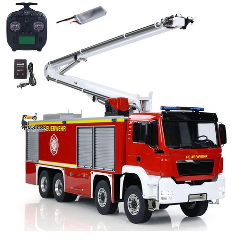 1/14 Metal Chassis RTR Snozzle High-reach Extendable Turret 8x4 RC Fire Truck - Picture 3 of 12