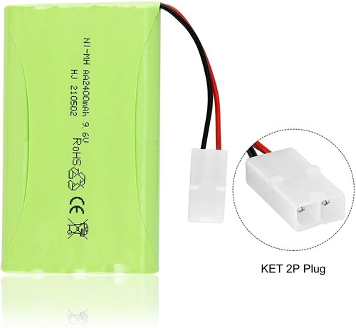 2400mAh 9.6V NiMH Rechargeable Battery Pack with USB Cable for RC Car Truck Boat - Picture 7 of 12