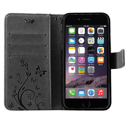 Per IPHONE Custodia Cellulare Protettiva Fiori Cover a Libretto Libro Case - Bild 2 von 95