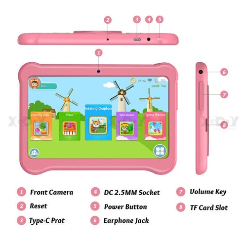 7" Inch WIFI Tablet Android Quad Core Kids Tablet PC 3+32GB HD GMS Dual Camera - Picture 9 of 23
