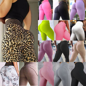 Women-PUSH-UP-Yoga-Leggings-Fitness-High-Waist-Sports-Gym-Jogging-Pants-Trousers