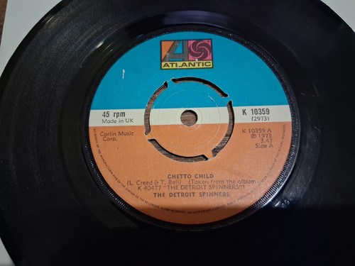 The Detroit Spinners - Ghetto Child, 7", (Vinyl) VG