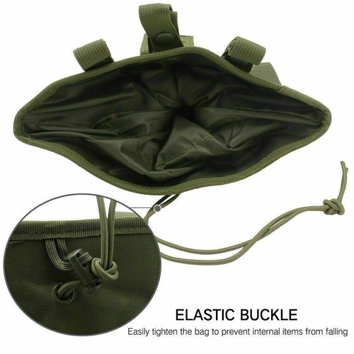 MOLLE Dump Pouch Tactical Mag custodia di recupero coulisse rivista sacchetto di riciclaggio - Foto 4 di 12