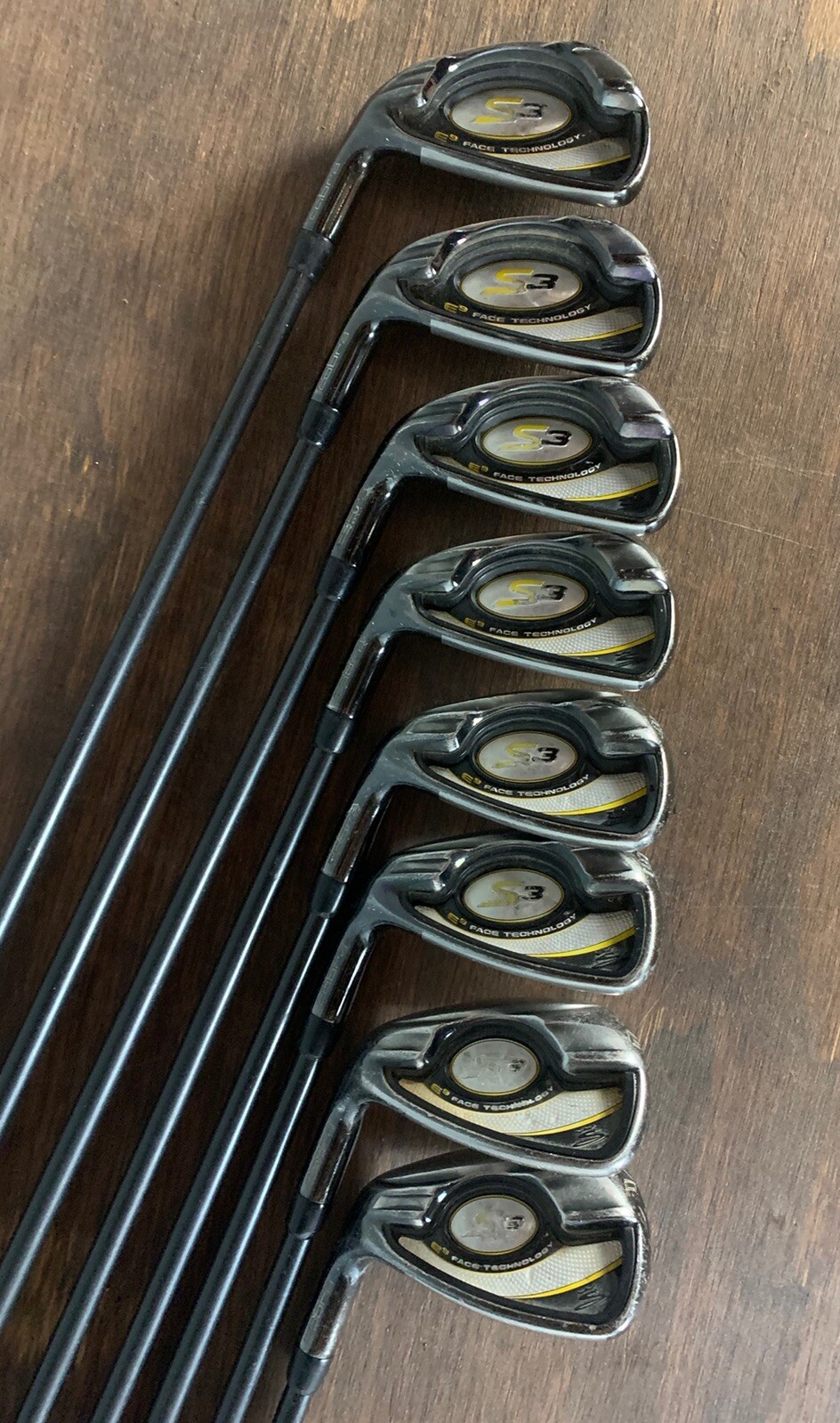 Cobra S3 Iron Set 4 5 6 7 8 9 GW PW Aldila Graphite Shaft Regular Flex