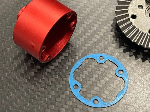 Aluminum differential Diff Case+Spur Gear + Pinion Arrma Typhon 3s BLX - Picture 3 of 5