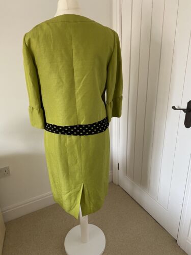 Jaeger Ladies 3 piece Skirt Suit - Size 14 - Lime Green/Black - Picture 2 of 5