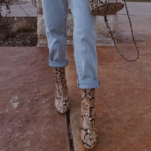 zara snakeskin boots