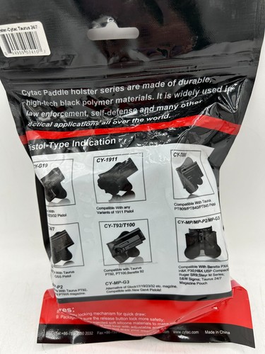Cytac Holster CY-T24/7 Glock 19/Taurus PT100/PT800/1911 - Picture 2 of 2
